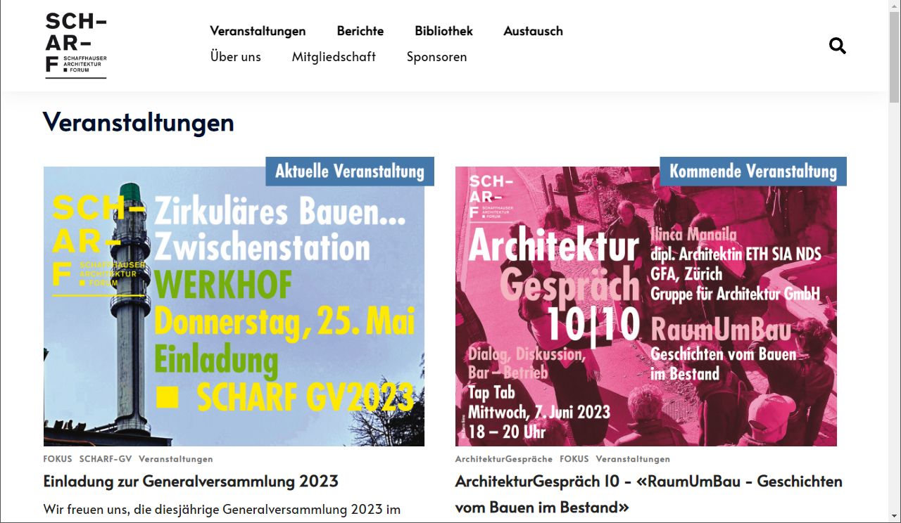 Verein mit regionaler Ausrichtung | CMS WordPress
