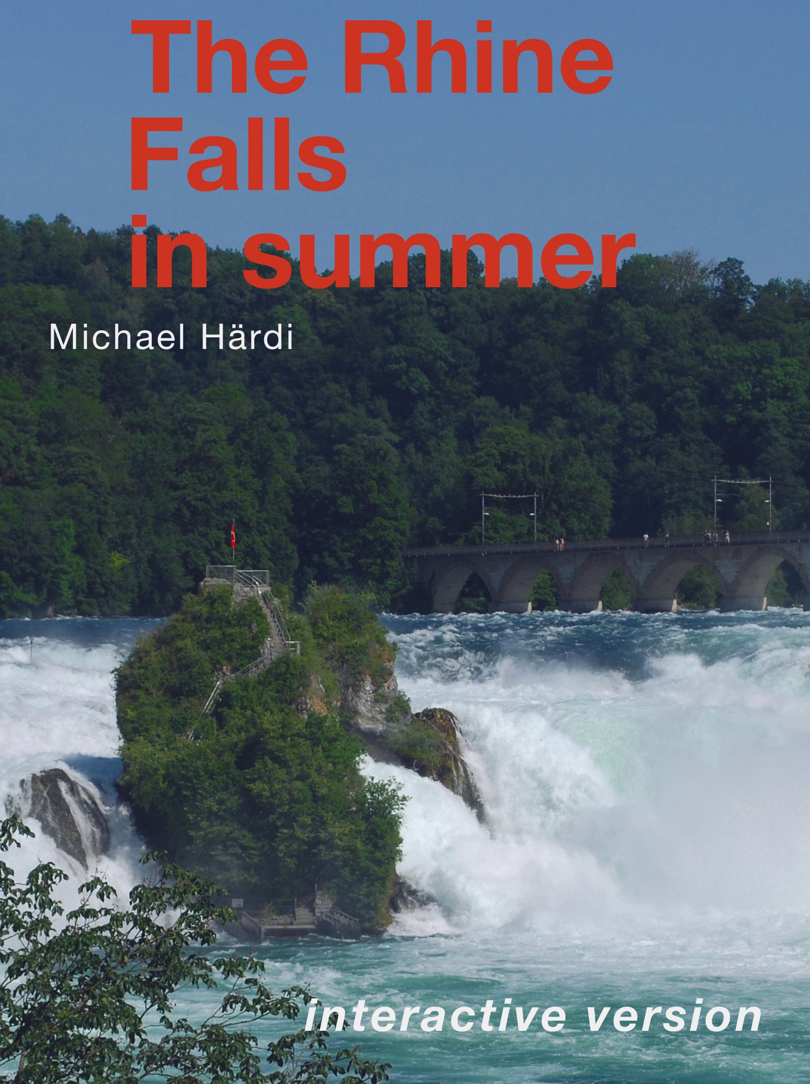 The Rhine Falls in summer